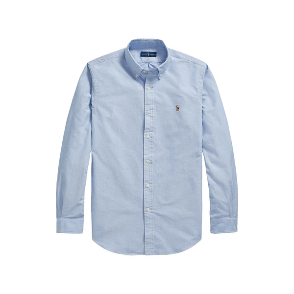 Camicia Oxford Uomo Custom-Fit Celeste