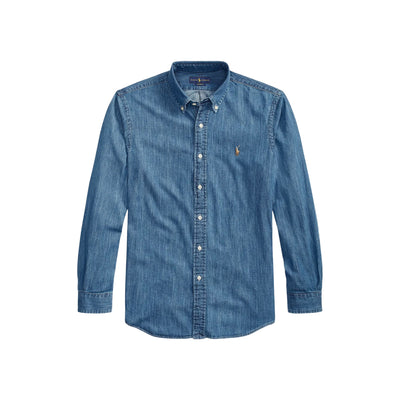 Camicia Uomo in denim Custom-Fit