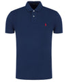 Polo Uomo Blu, slim, a maniche corte