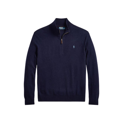 Maglia Uomo in lana con cerniera Navy