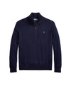 Maglia Uomo Navy, a collo alto, con mezza zip