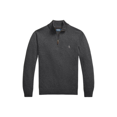 Maglia Uomo in lana con cerniera Grigio scuro