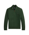 Maglia Uomo Verde, a collo alto, con mezza zip f