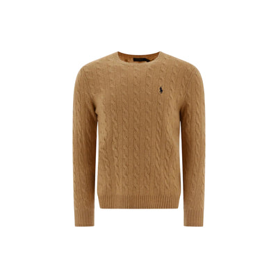 Maglia Uomo in lana e cashmere a trecce Beige