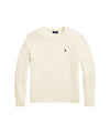 Maglia Uomo in lana e cashmere a trecce Crema