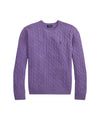 Maglia Uomo Viola a trecce, con girocollo 