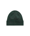 Cappello Uomo in lana Verde, con risvolto e ricamo