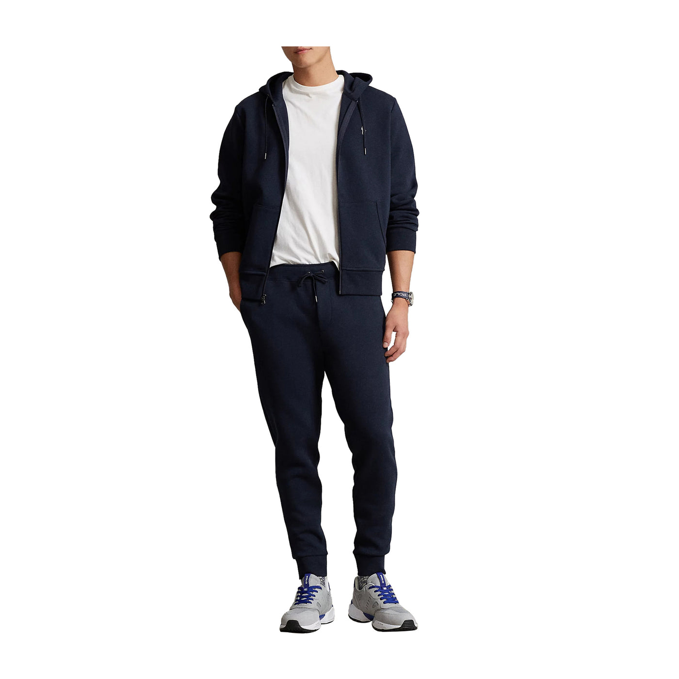 Pantalone Uomo joggers con tasche a filo e coulisse