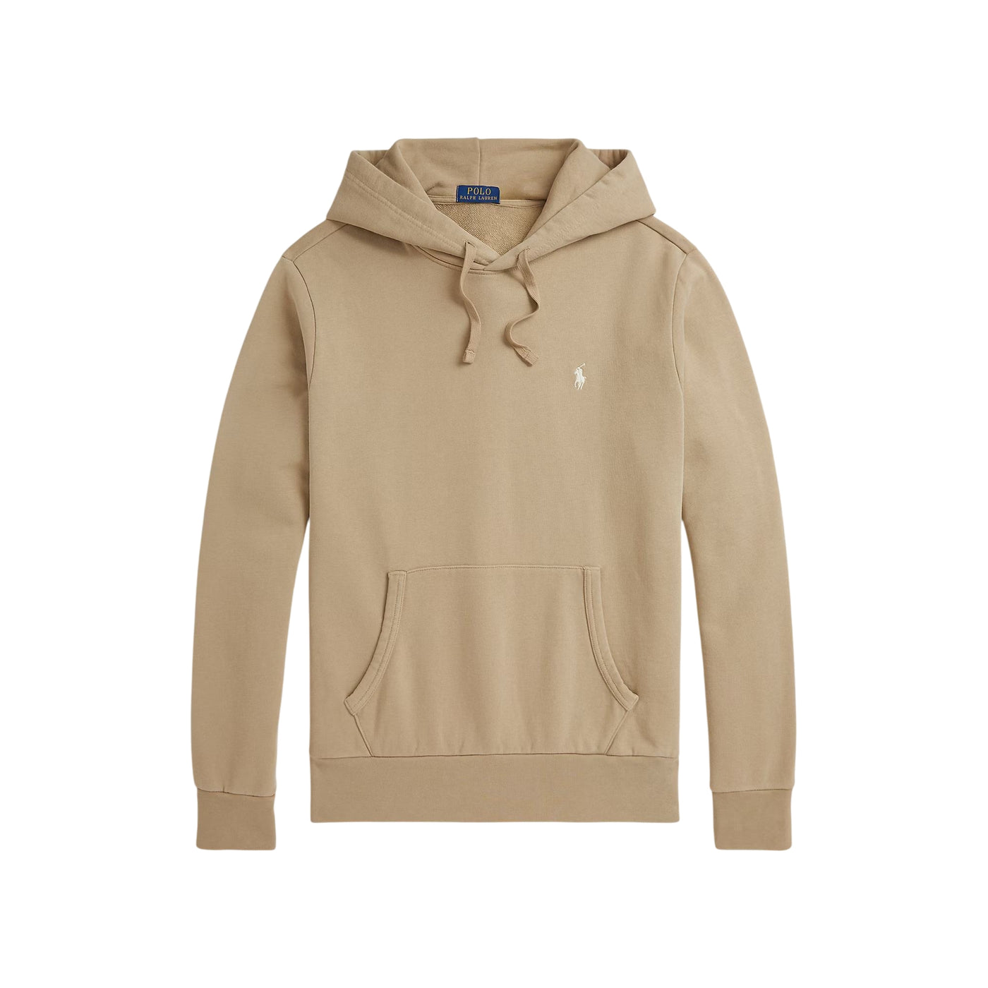 Felpa Uomo con cappuccio in cotone loopback Beige