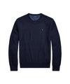 POLO RALPH LAUREN Maglia Blu Navy in Cotone con Logo a Contrasto