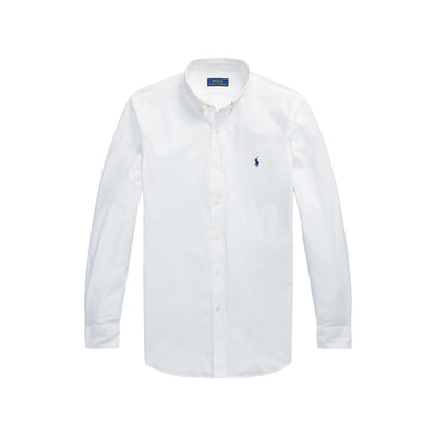 Camicia Uomo in popeline stretch Slim-Fit Bianco