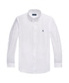 POLO RALPH LAUREN Camicia Tinta Unita Bianca in Cotone da Uomo