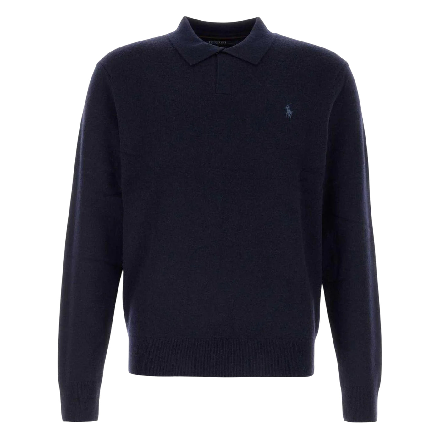 Maglia Uomo in lana con colletto polo Navy