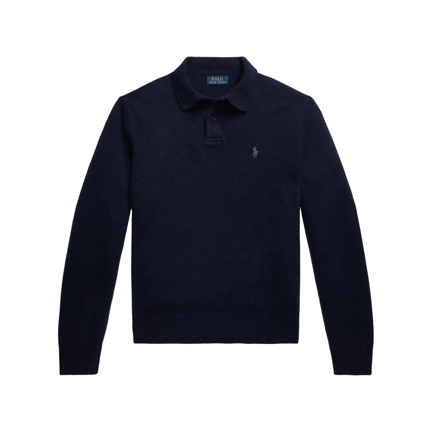 Maglia uomo con colletto polo Blu