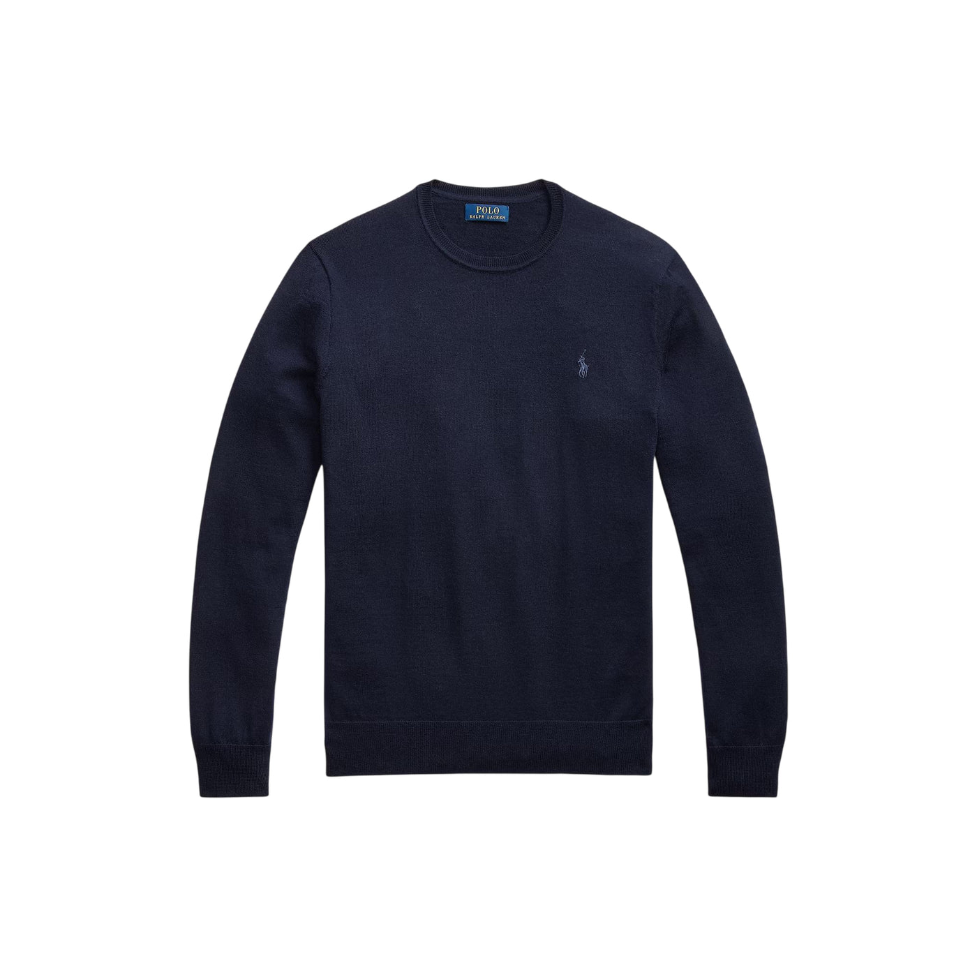 Maglia Uomo girocollo in lana Slim-Fit Navy