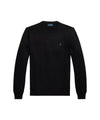 Maglia Uomo girocollo in lana Slim-Fit Nero