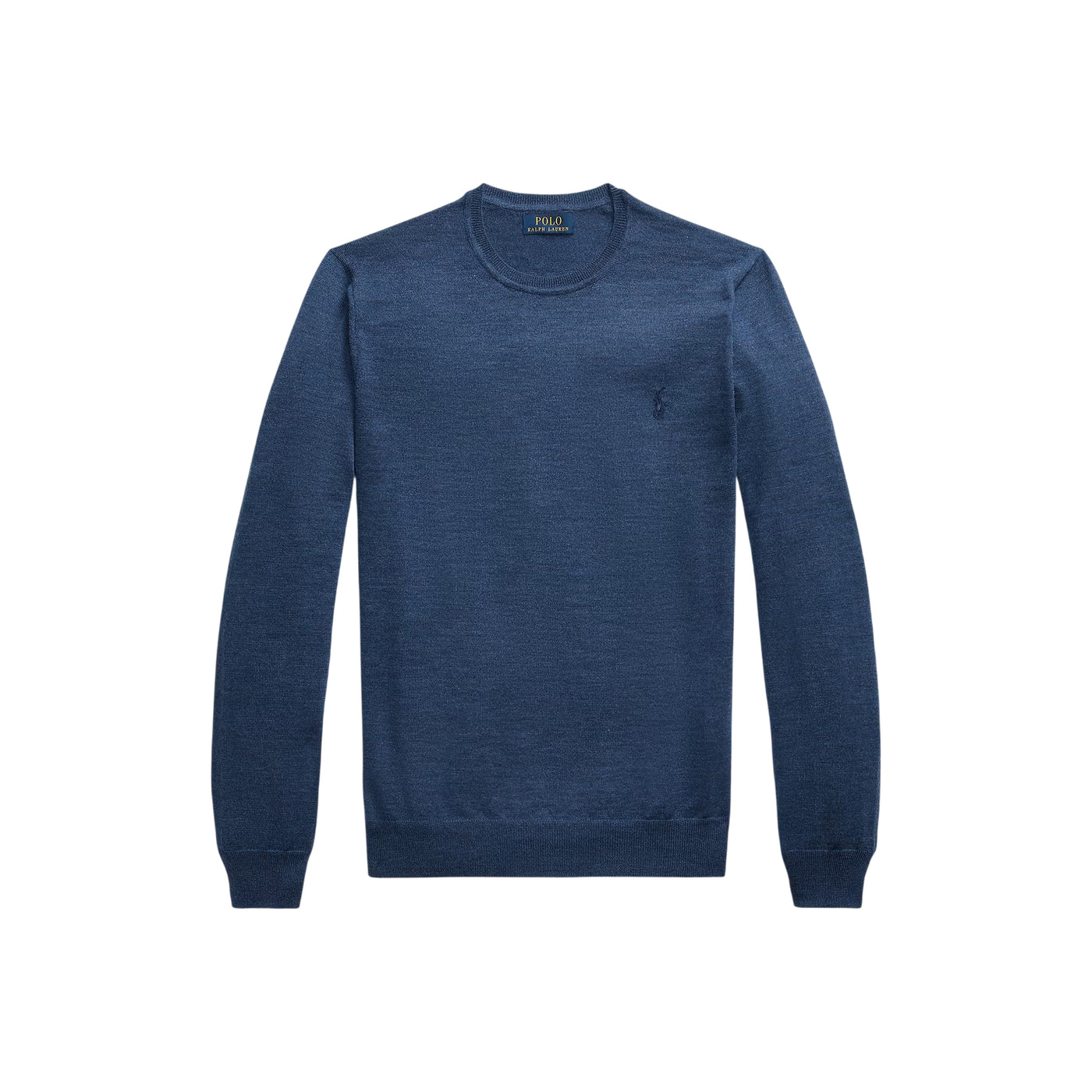 Maglia Uomo girocollo in lana Slim-Fit Blu 