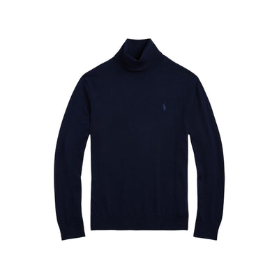 Maglia dolcevita Uomo in lana Navy