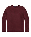 Men's Bordeaux sweater with mottled yarn