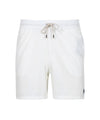 Polo Ralph Lauren costume da bagno boxer a tinta unita in bianco con logo ricamato
