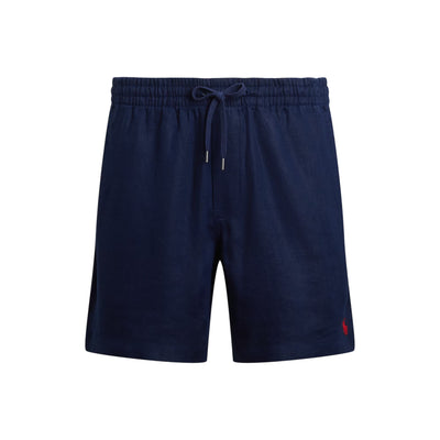 Shorts Uomo Prepster Polo in lino Navy