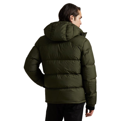Piumino Uomo Gorham Verde, con cappuccio rimovibile