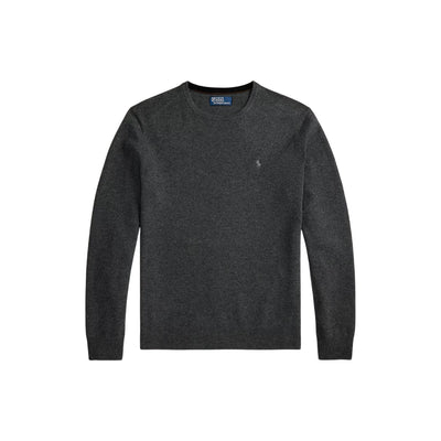 Maglia Uomo Girocollo in lana Grigio scuro