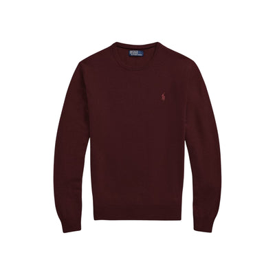 Maglia Uomo Girocollo in lana Bordeaux