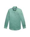 POLO RALPH LAUREN Camicia a Tinta Unita Verde da Uomo