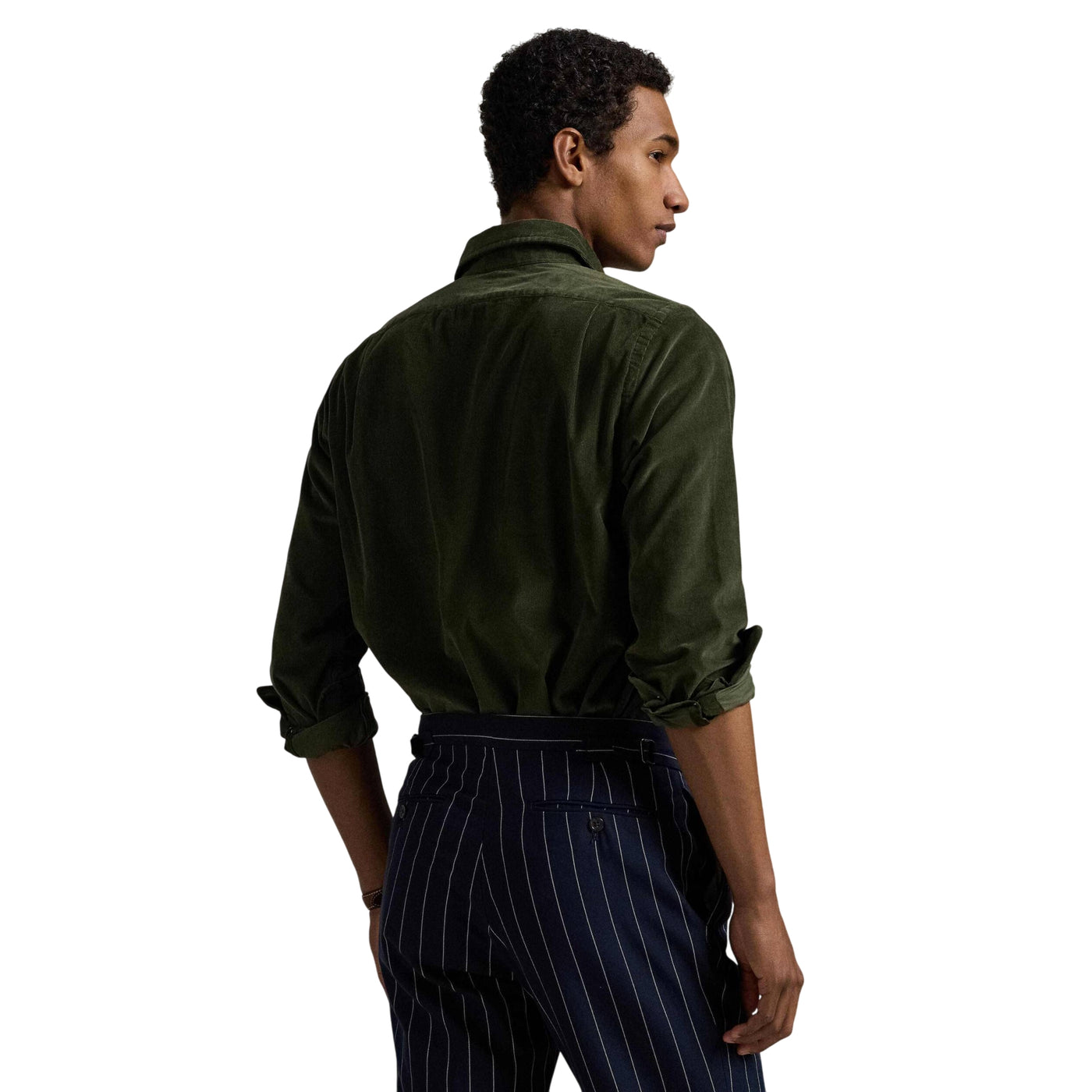 Camicia Uomo in velluto, con colletto classico e fit slim