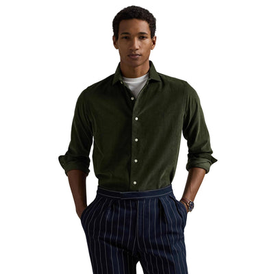 Camicia Uomo in velluto, con colletto classico e fit slim