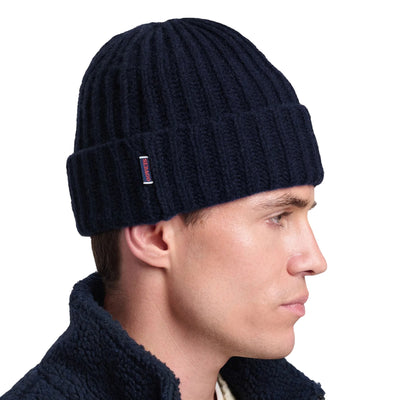 Cappello Uomo in maglia di lana, con risvolto sul fondo