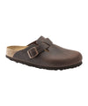 Sandalo Unisex in pelle oliata, con fibbia