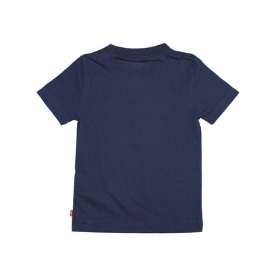 T-shirt Bambino a tinta unita, girocollo, con logo sul petto