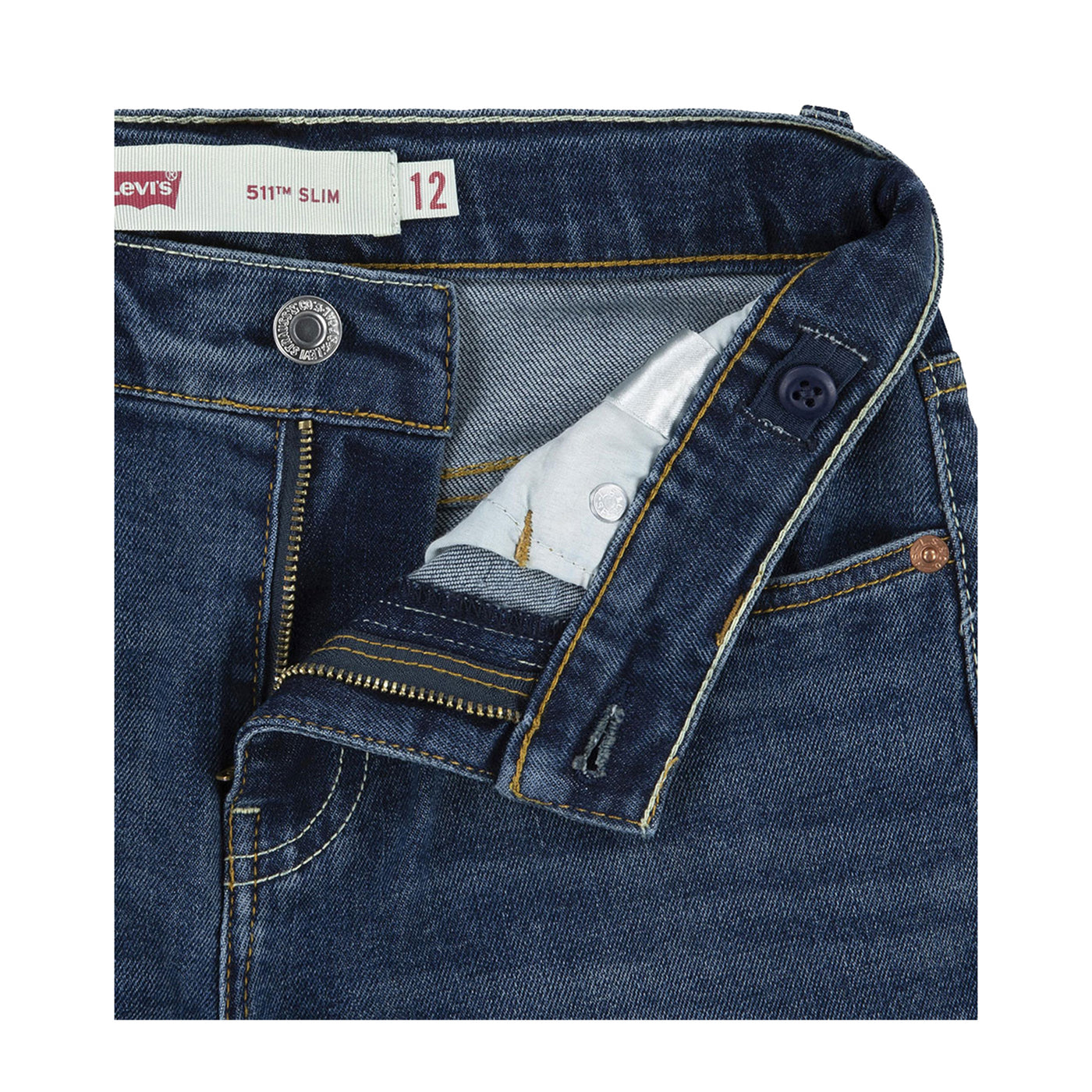 Jeans Bambino 511 Slim Blu scuro dettaglio frontale