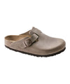 Sandalo Unisex Boston, in pelle oliata Beige, con fibbia
