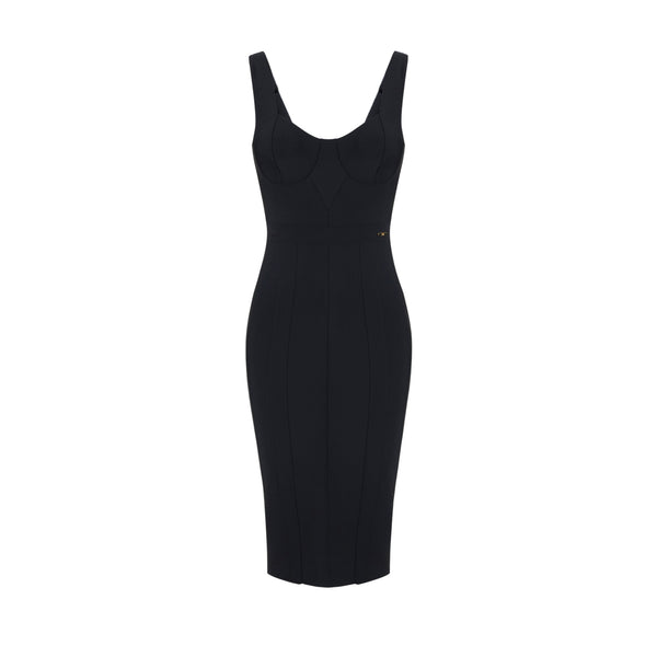 Abito Donna con gonna longuette e zip