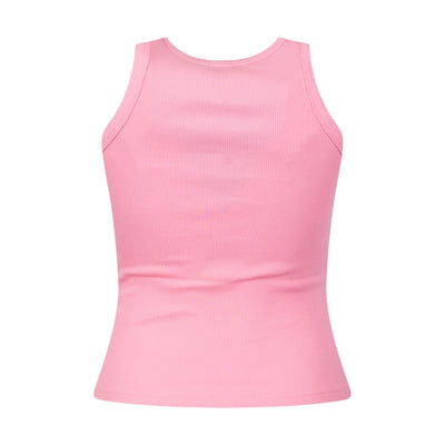 Canotta da donna Ada a coste Rosa retro