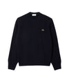 Maglione Uomo a girocollo in lana cardata Navy