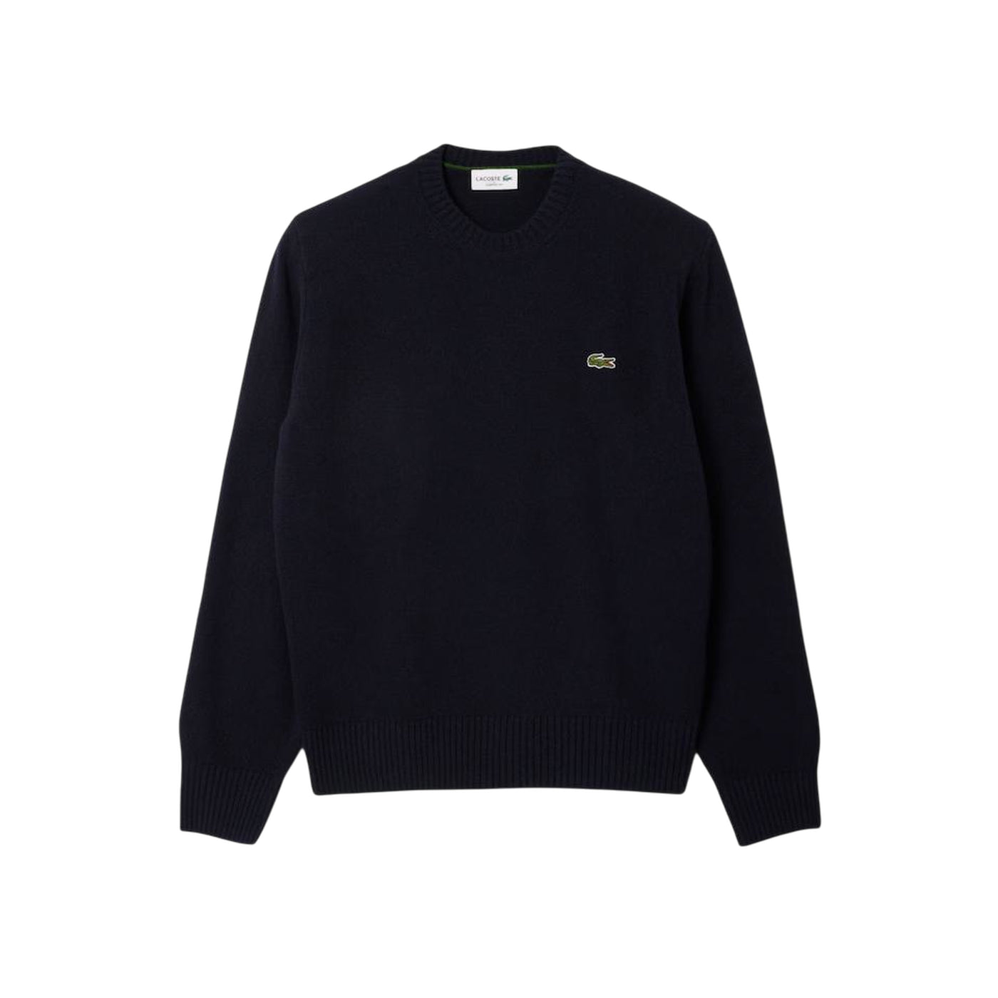 Maglione Uomo a girocollo in lana cardata Navy