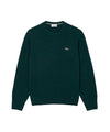 Maglia Uomo Verde, a girocollo, rifinita a coste