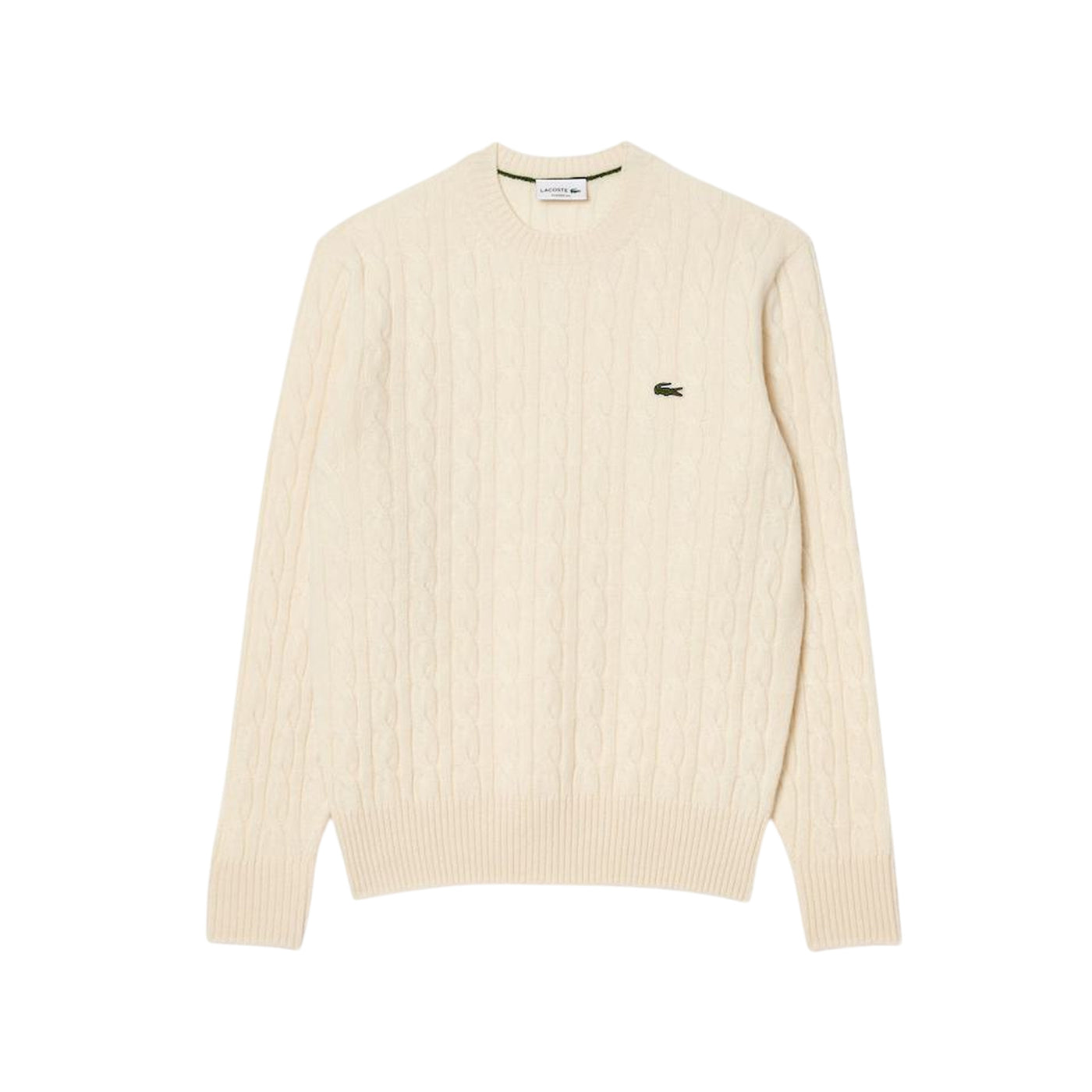 Maglione Uomo girocollo a trecce Beige
