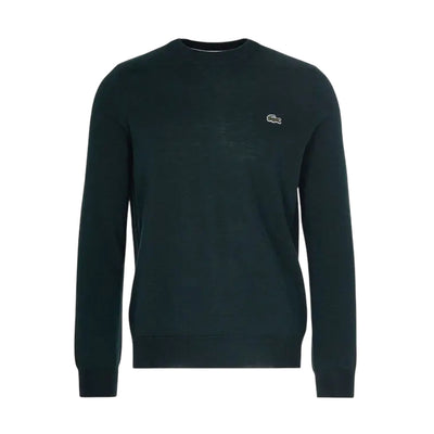 Pullover girocollo Uomo in cotone Verde scuro