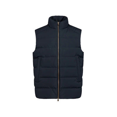 Gilet Uomo Trapuntato Aisaki Navy frontale