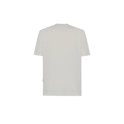 T-shirt Uomo in tinta unita bianca retro