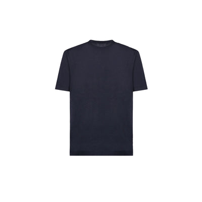 T-shirt Uomo in tinta unita navy retro