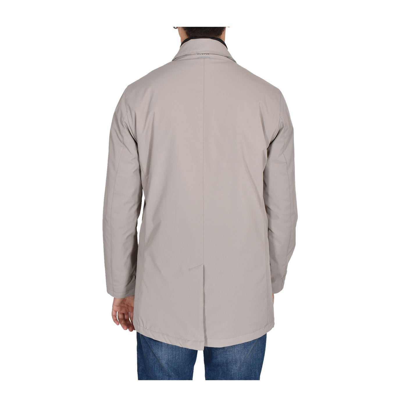 Trench Uomo con zip nascosta Beige retro