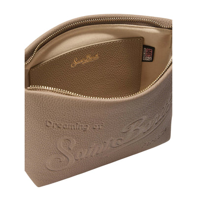Borsa a spalla Donna Aline Bag in pelle Beige interno