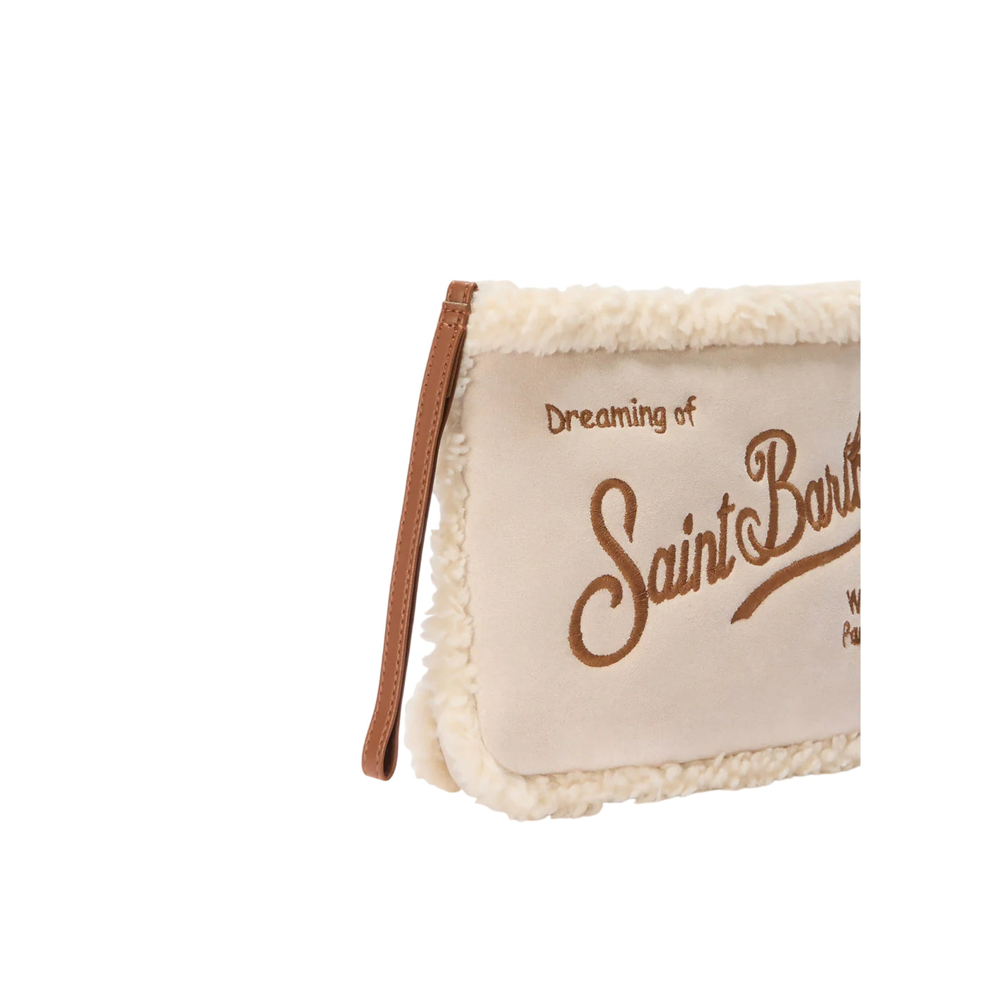 Pochette Donna Shearlin in sherpa e faux suede Beige dettaglio