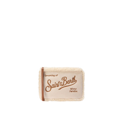 Pochette Donna Shearlin in sherpa e faux suede Beige